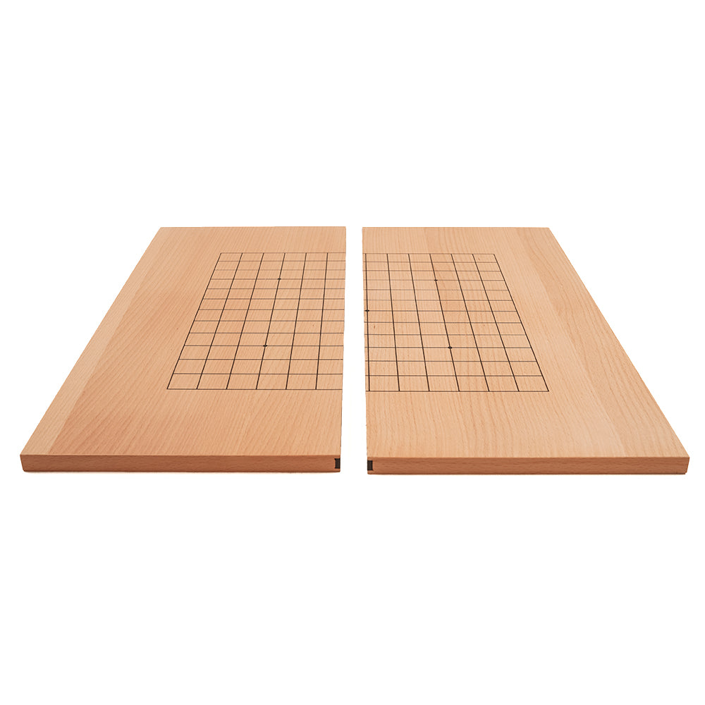 Split double-sided go board: beech veneer