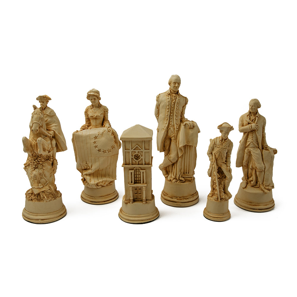 American War of Independence chess pieces