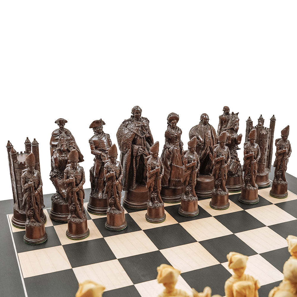 American War of Independence chess pieces