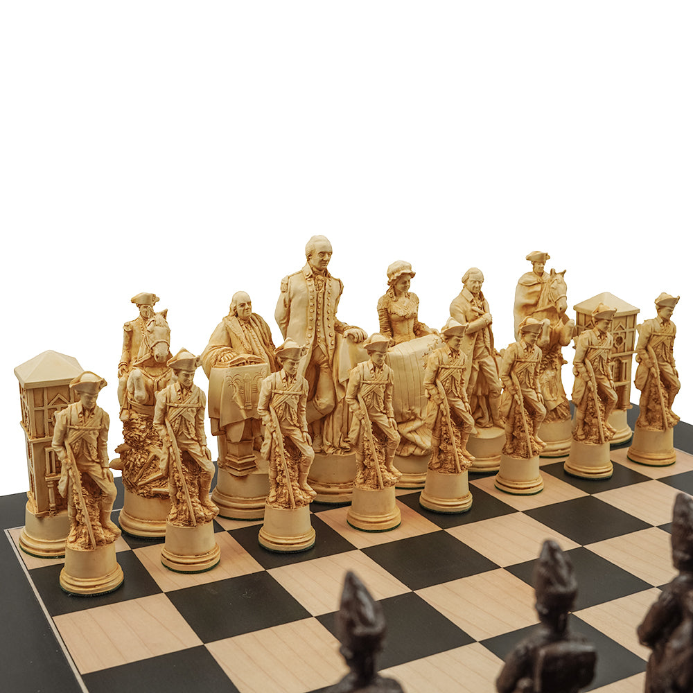 American War of Independence chess pieces
