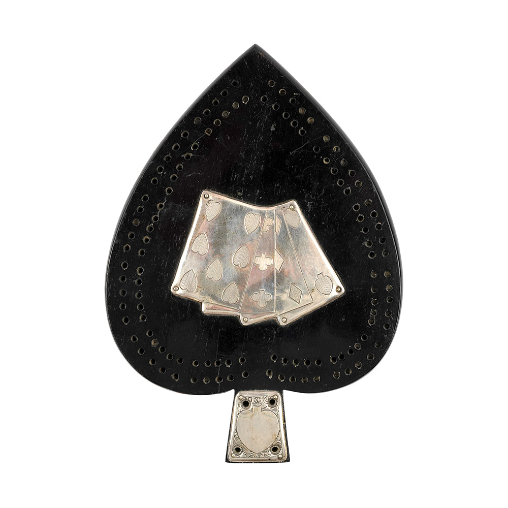 Ace of Spades Cribbage Board - 1898