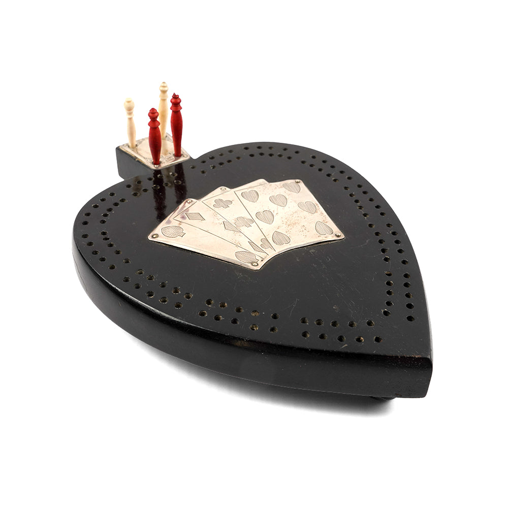 Ace of Spades Cribbage Board - 1898