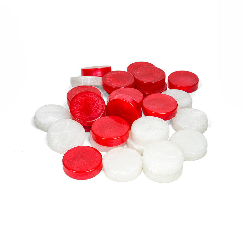 Acrylic backgammon counters