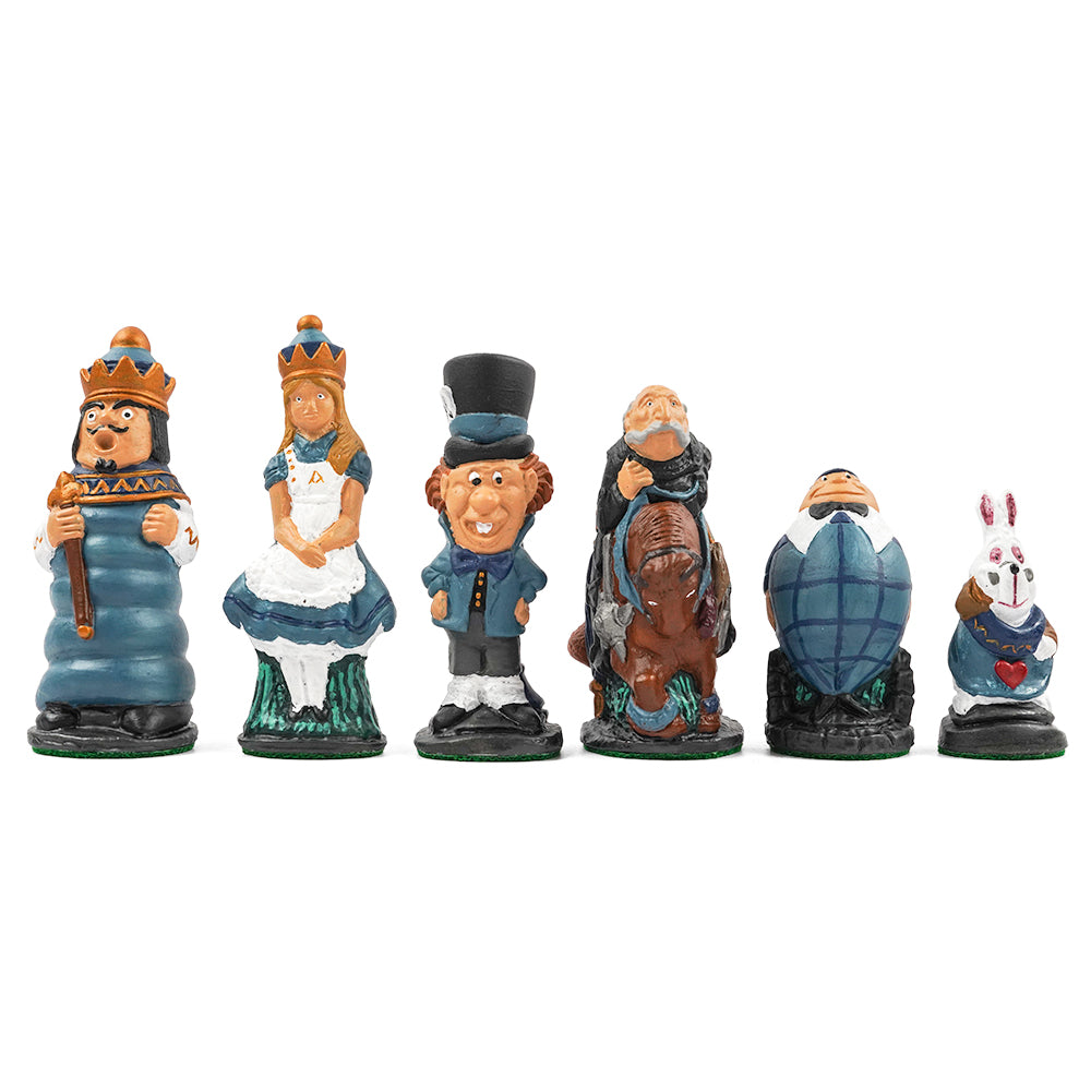 Alice in Wonderland chess pieces