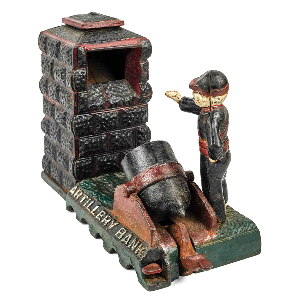 Artillery Bank Coin Box - 1930s