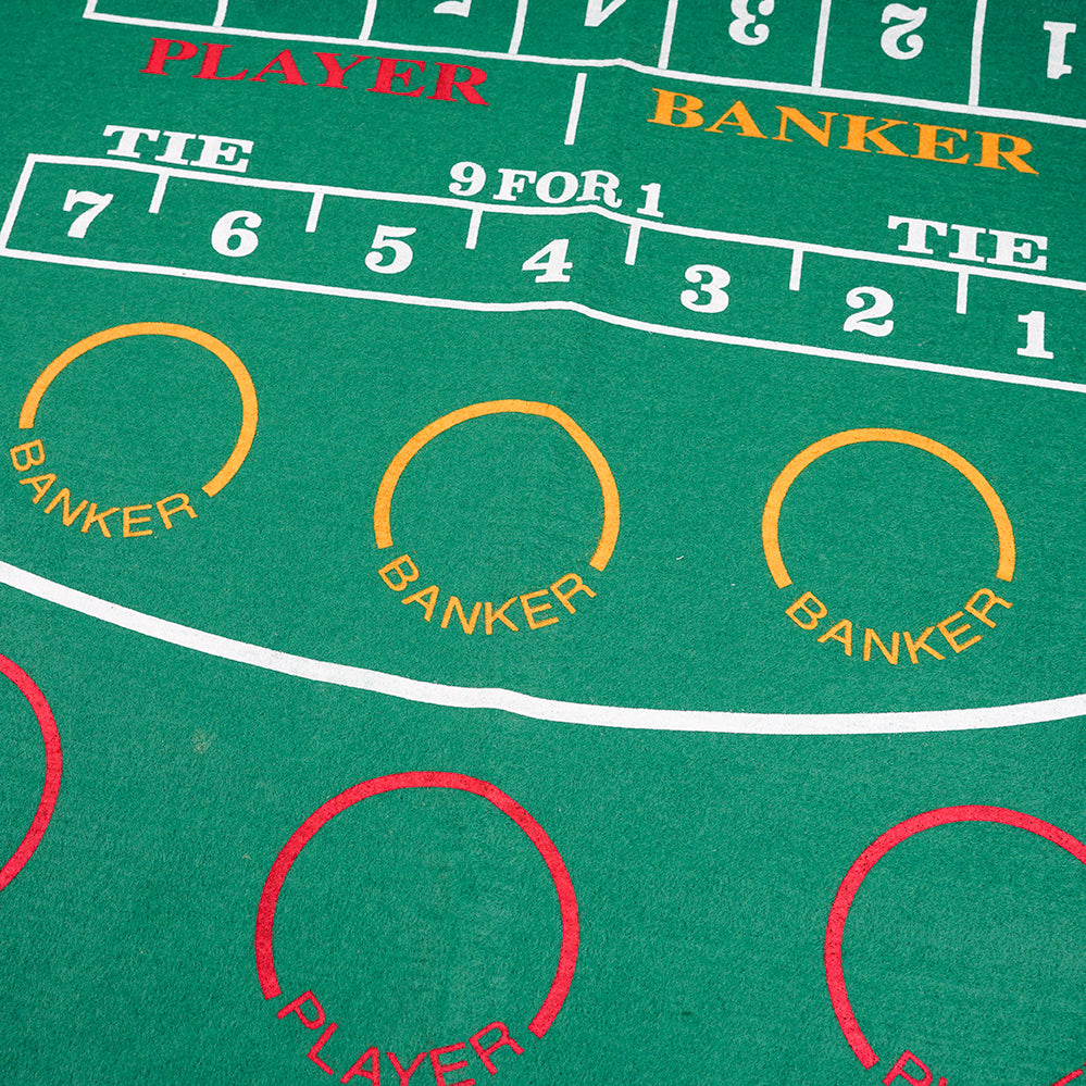Baccarat baize layout