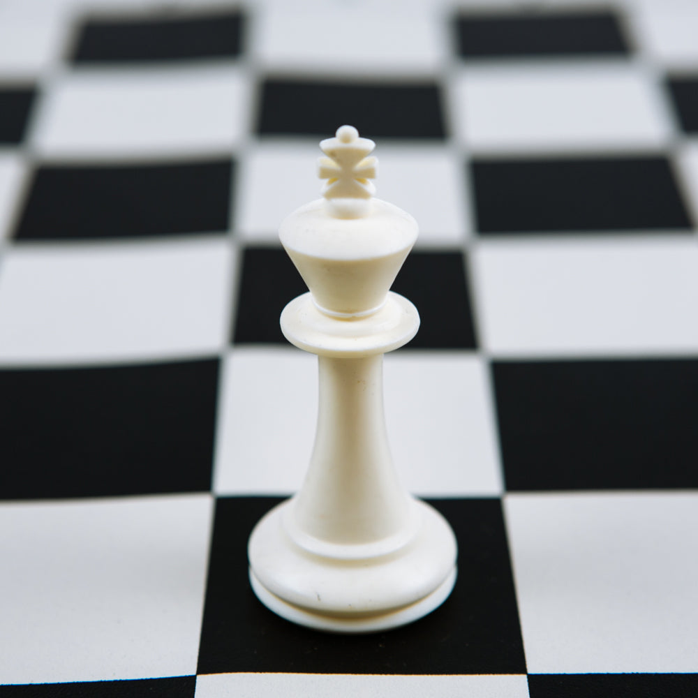 Nuffield chess pieces: Staunton style in weighted plastic