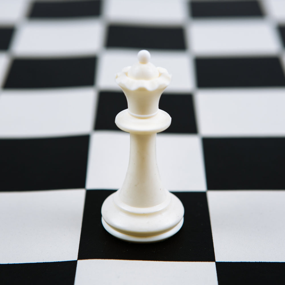 Nuffield chess pieces: Staunton style in weighted plastic