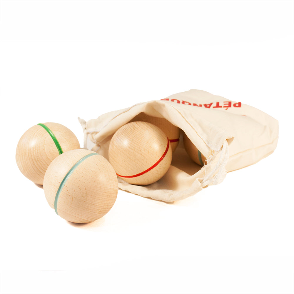 Wooden boules set (petanque)
