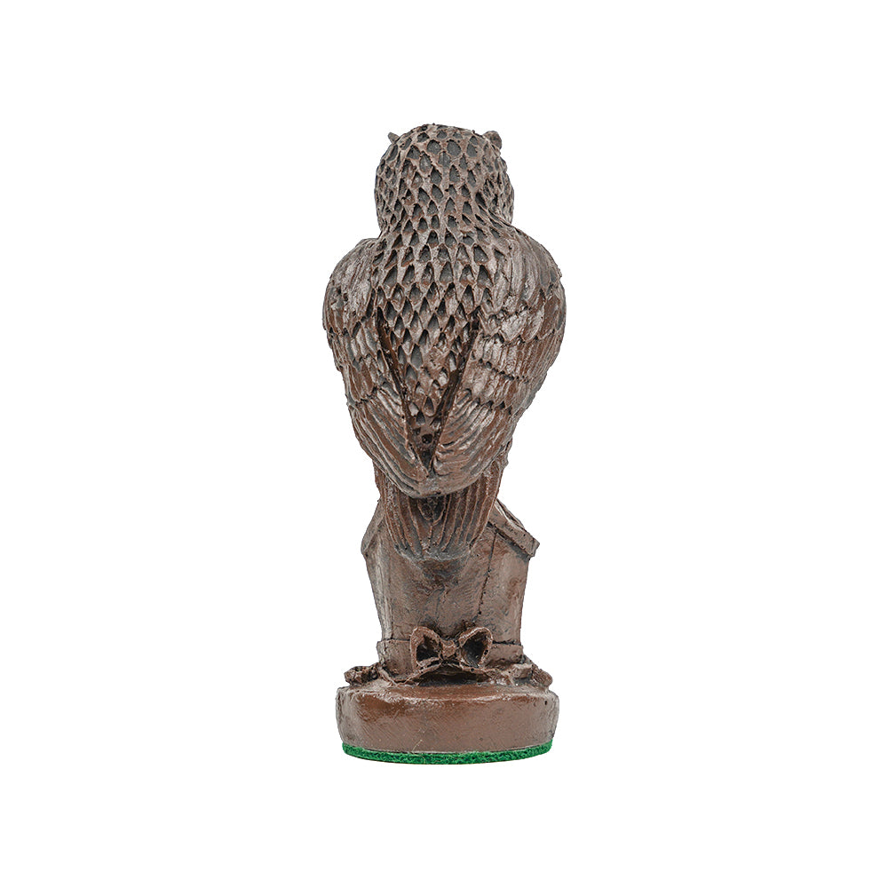 British Birds spare chess piece: horned owl (bishop)