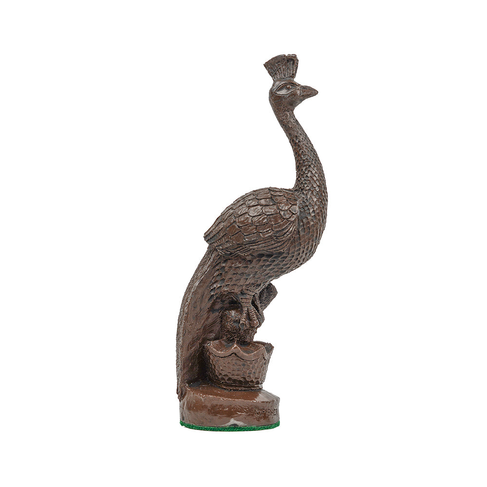 British Birds spare chess piece: peacock (queen)