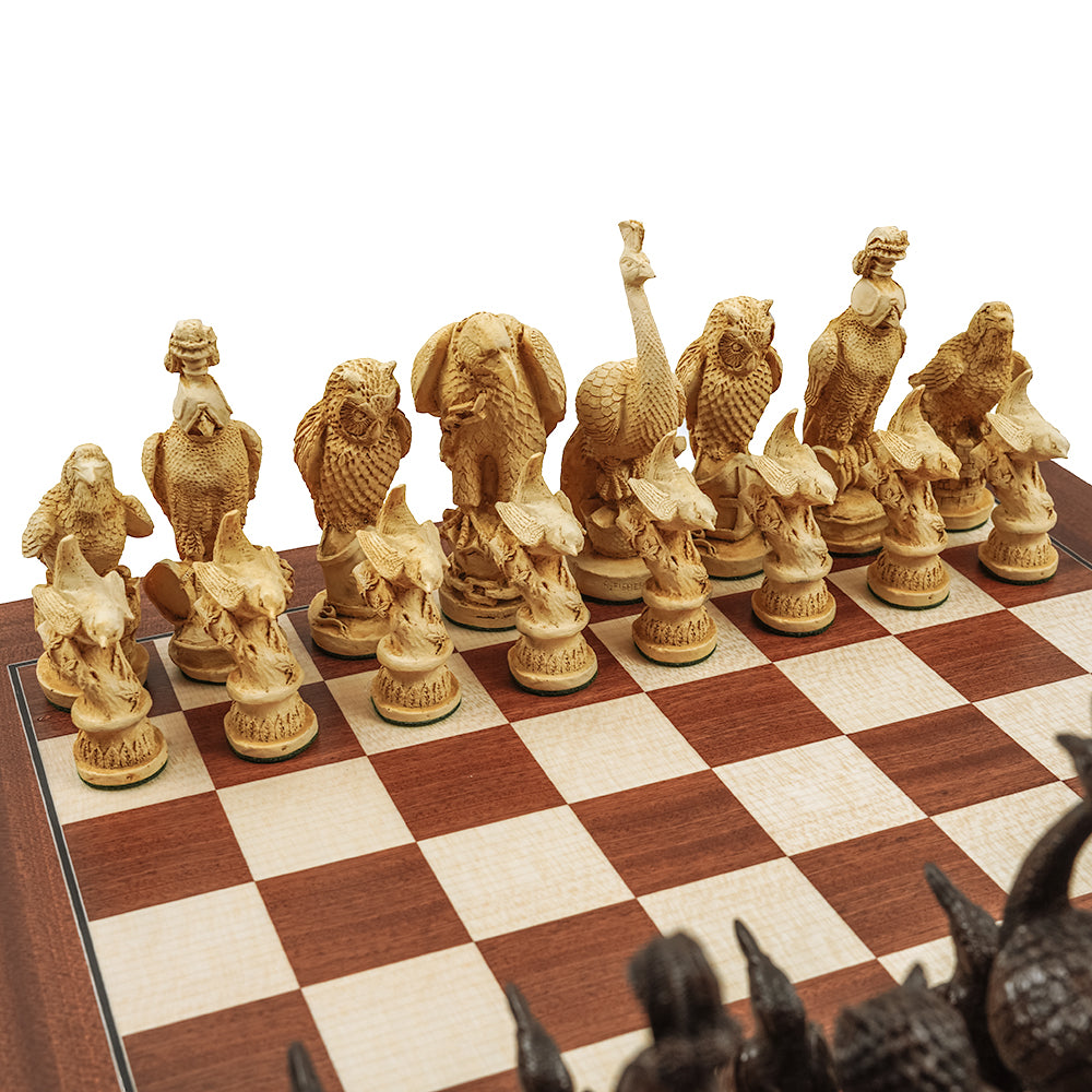British Birds chess pieces