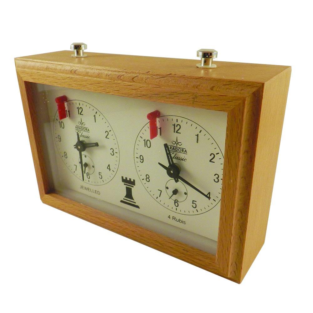 Analogue chess and go clock