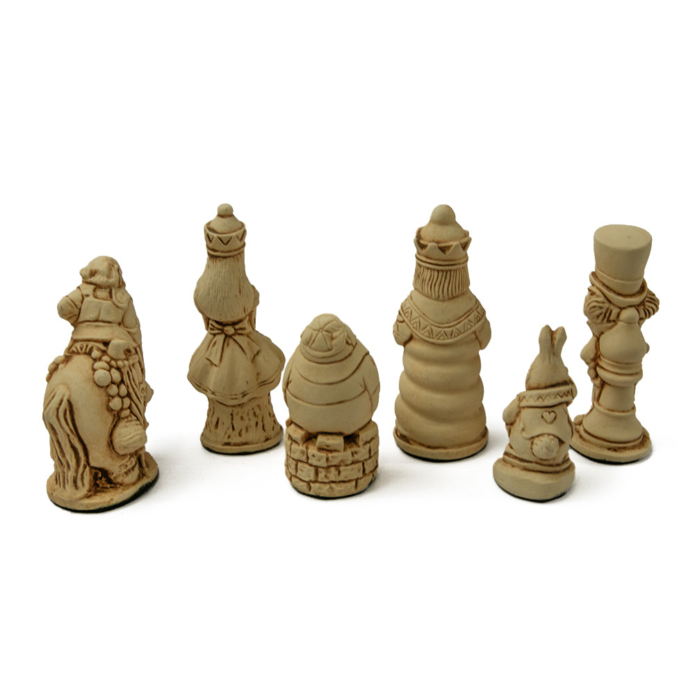 Alice in Wonderland chess pieces