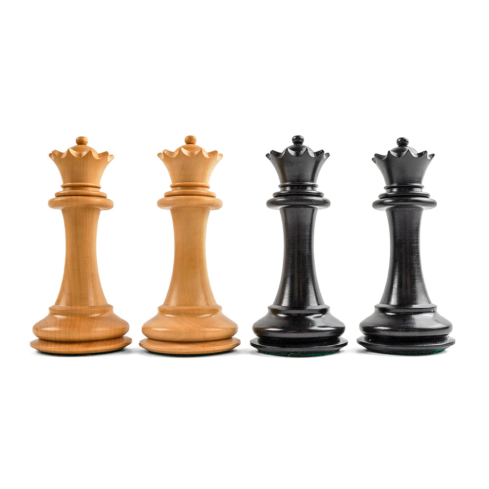 Christ Church chess pieces: Staunton style in double-weighted ebony and boxwood