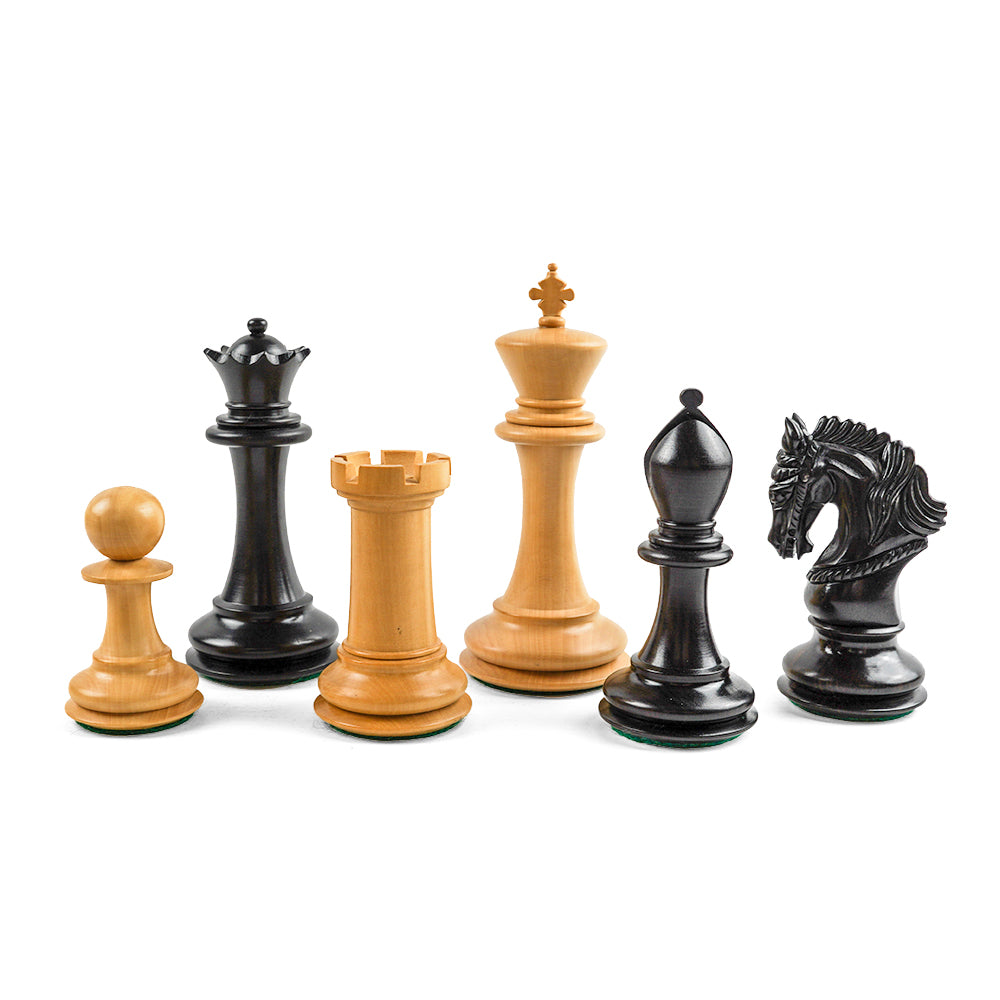 Christ Church chess pieces: Staunton style in double-weighted ebony and boxwood