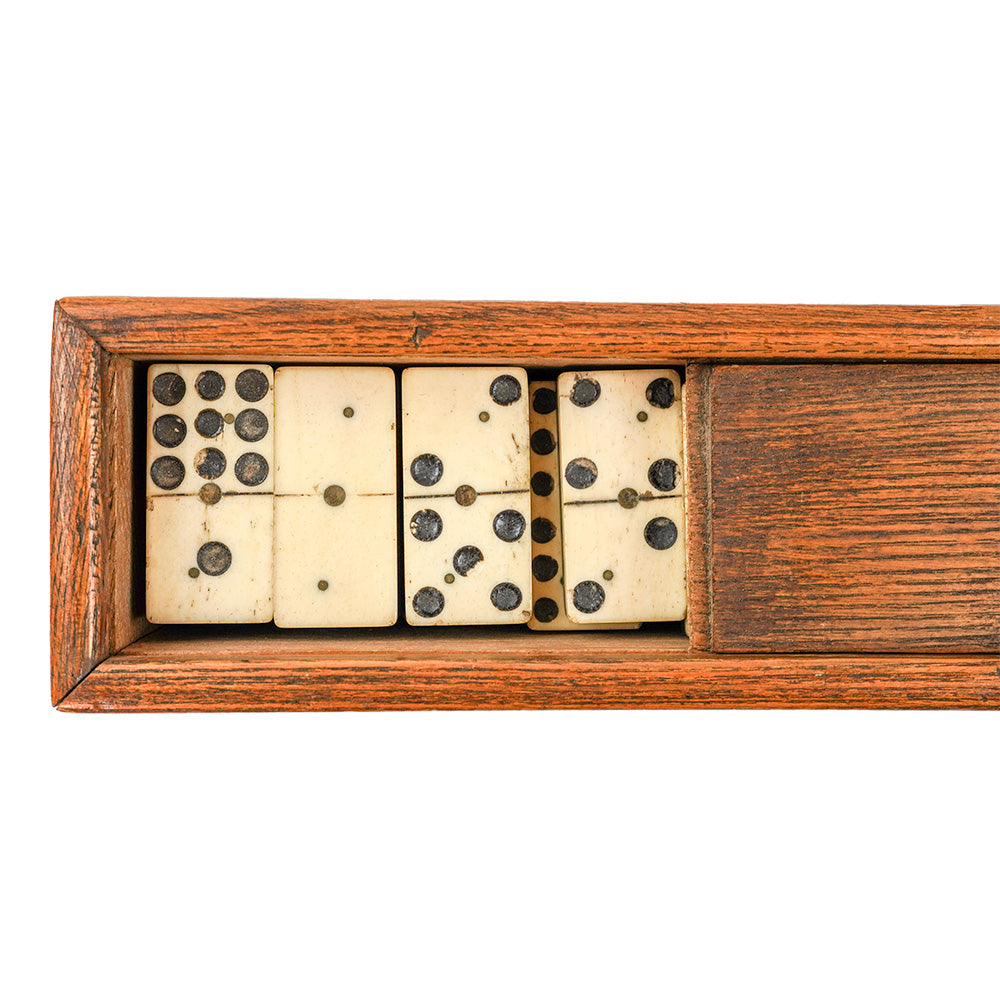 Large Double Nine Dominoes - 1880s