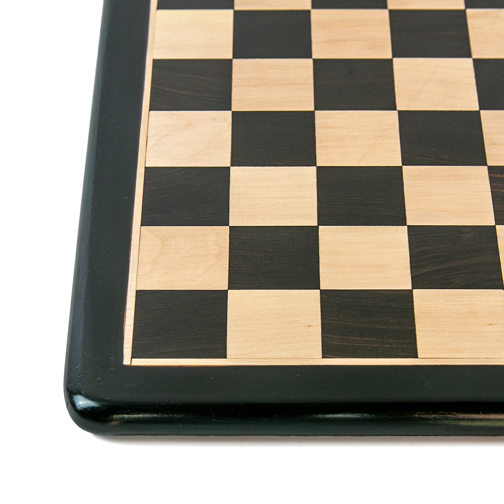 Kingston chess board: ebony and maple