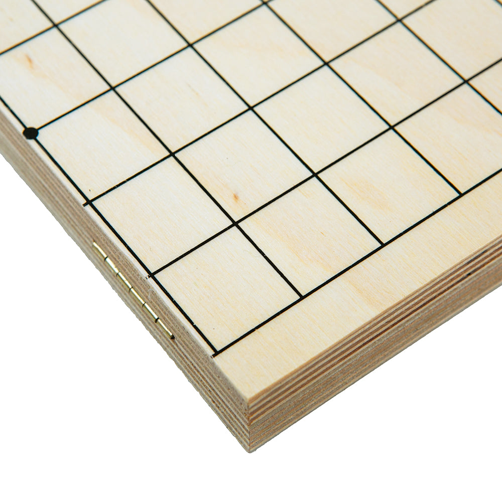 Folding go board: plywood