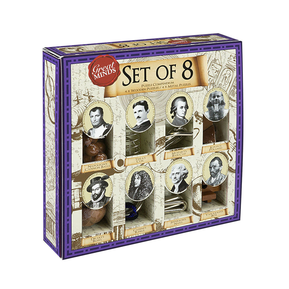 Set of 8 Great Minds Puzzles