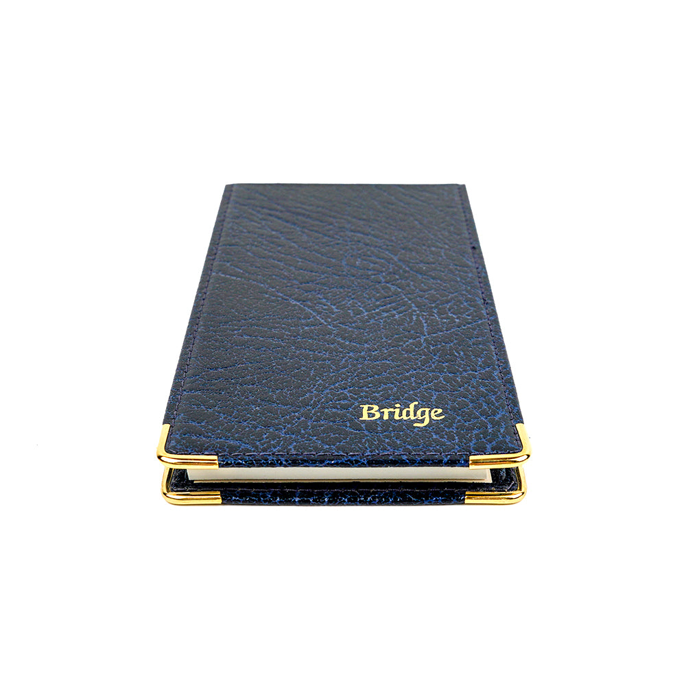 Leather cover bridge score pad