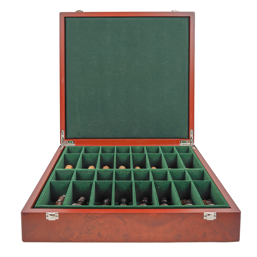 Linacre chess pieces: Russian Staunton style in triple-weighted rosewood and boxwood