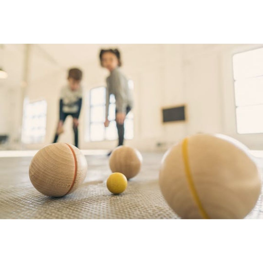 Wooden boules set (petanque)