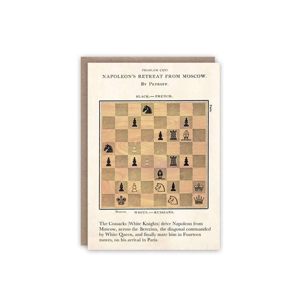 Napoleon's Retreat greeting card