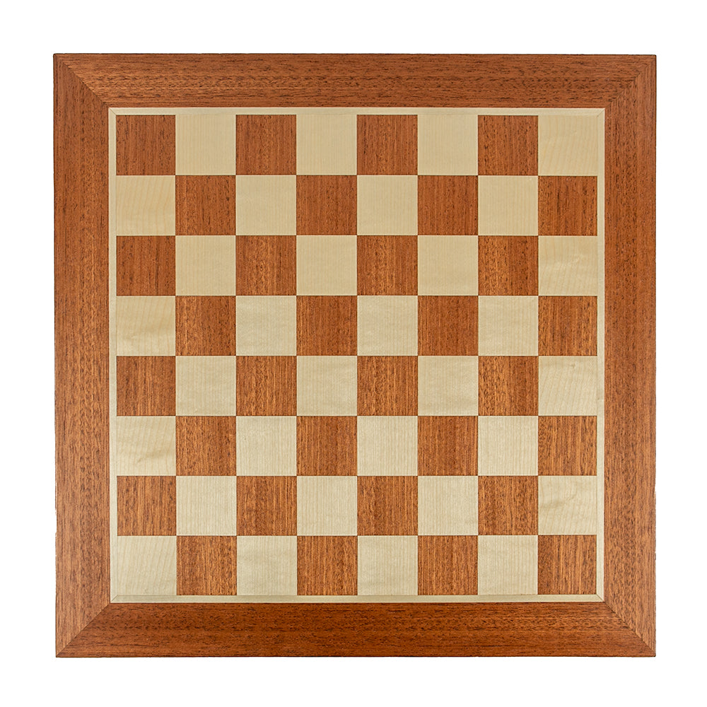 Osberton chess board:mahogany and sycamore