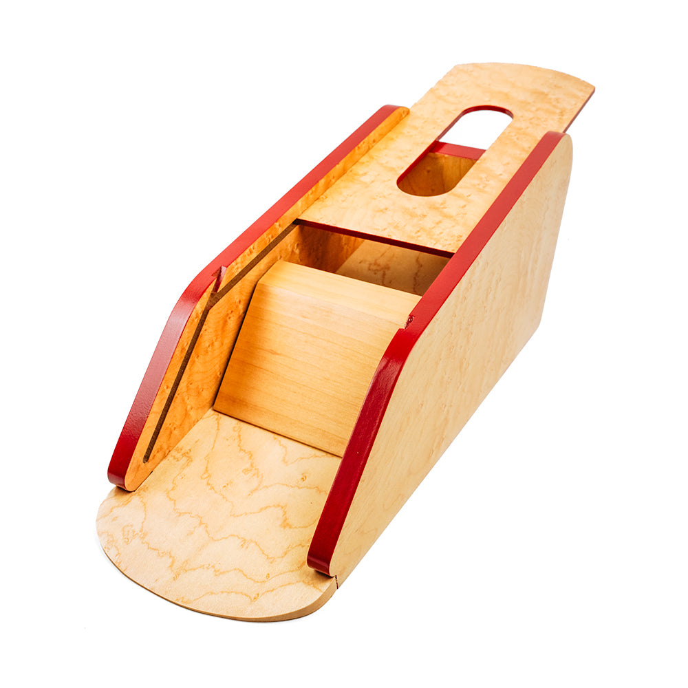 Premium briar wood card shoe with blackjack playing cards