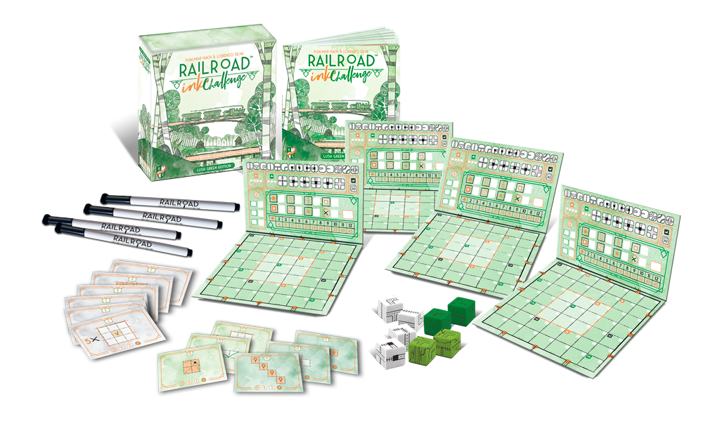 Railroad Ink Challenge: Lush Green Edition