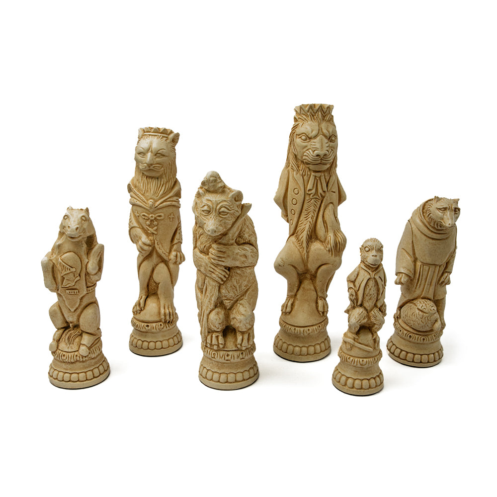 Reynard the Fox chess pieces