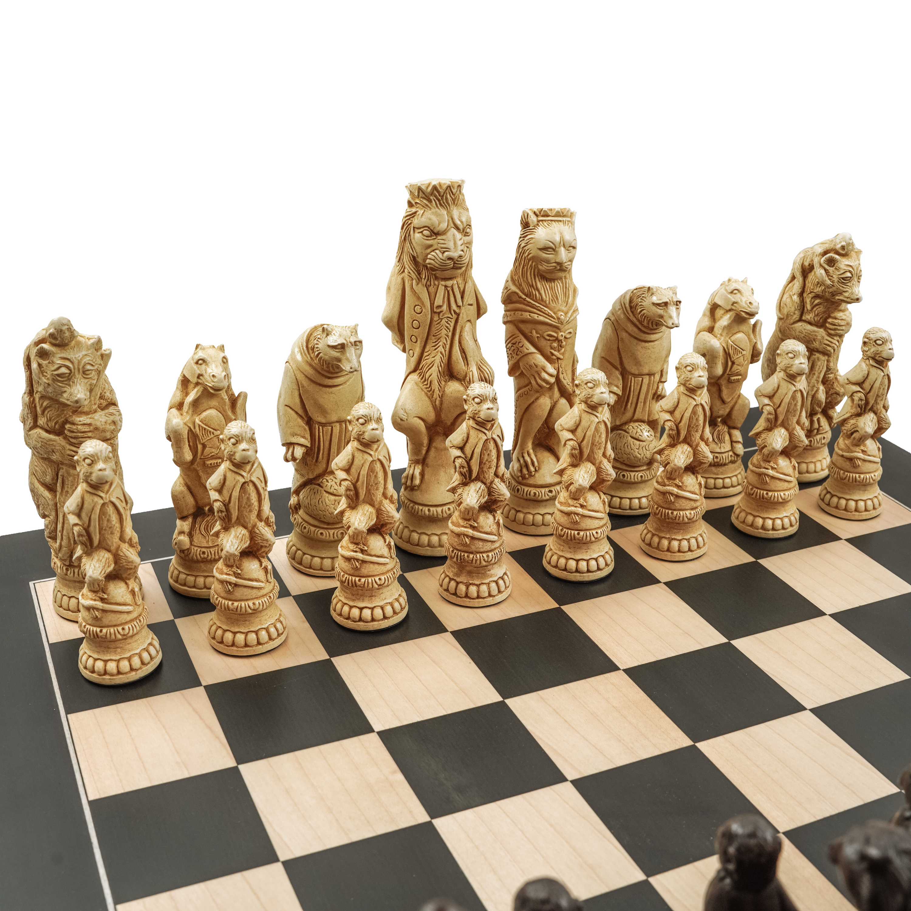 Reynard the Fox chess pieces