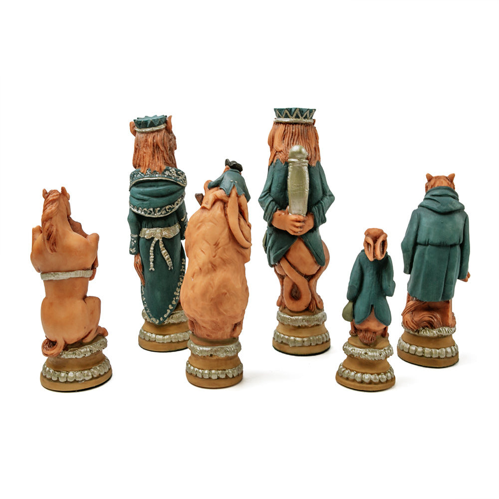 Reynard the Fox chess pieces