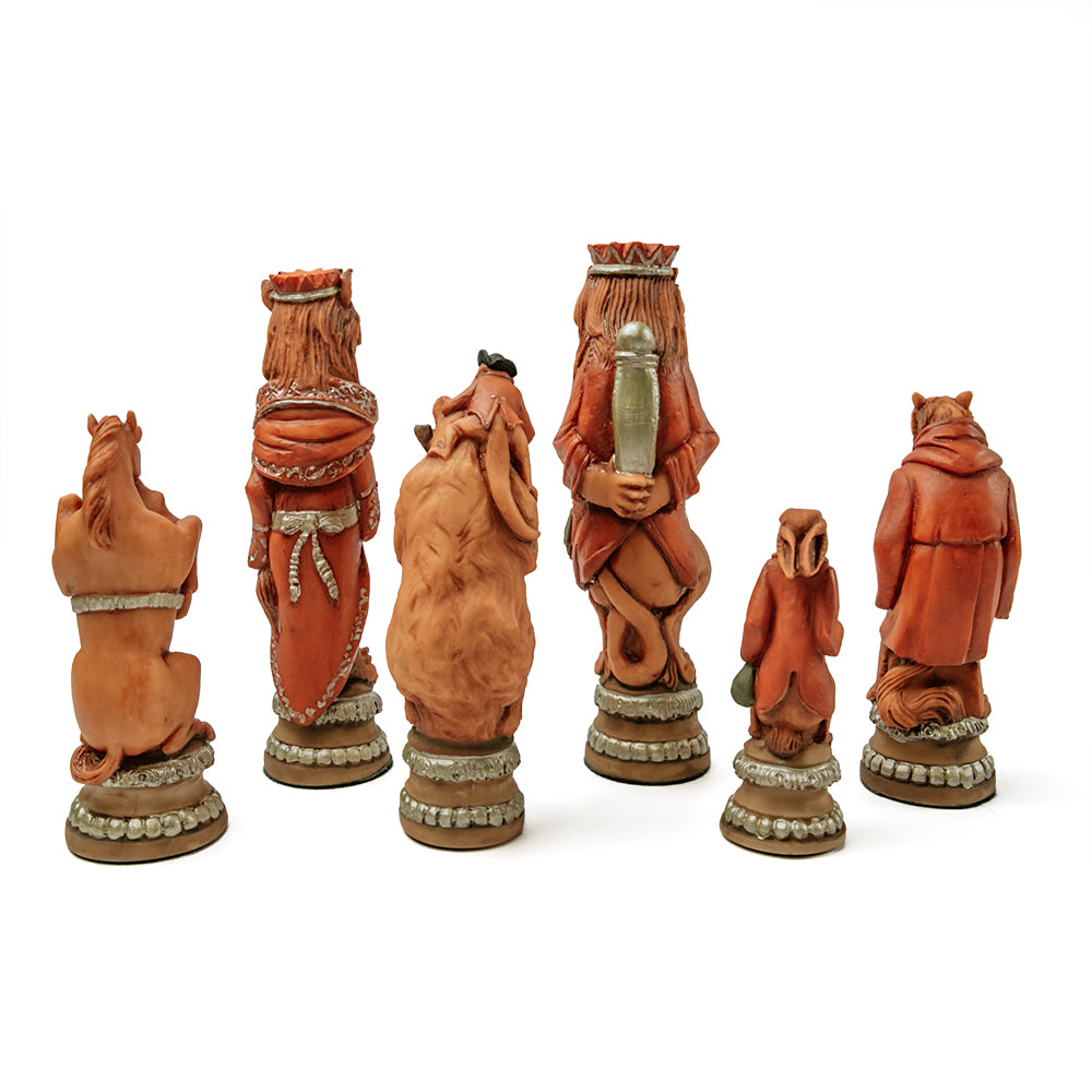 Reynard the Fox chess pieces