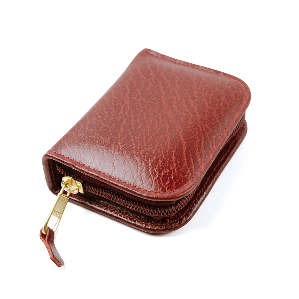 Leather wallet single deck of playing cards