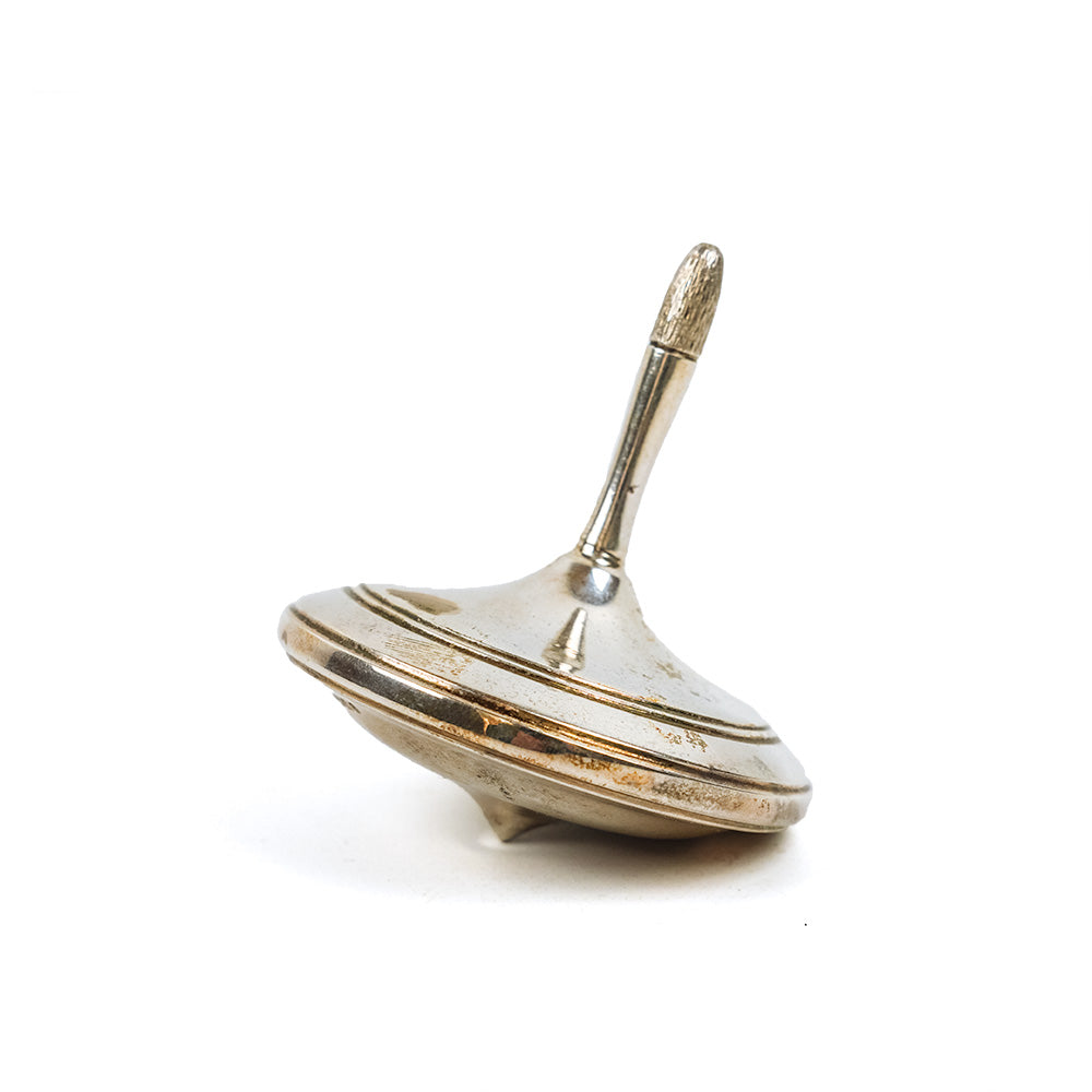 Silver spinning top - 1890s