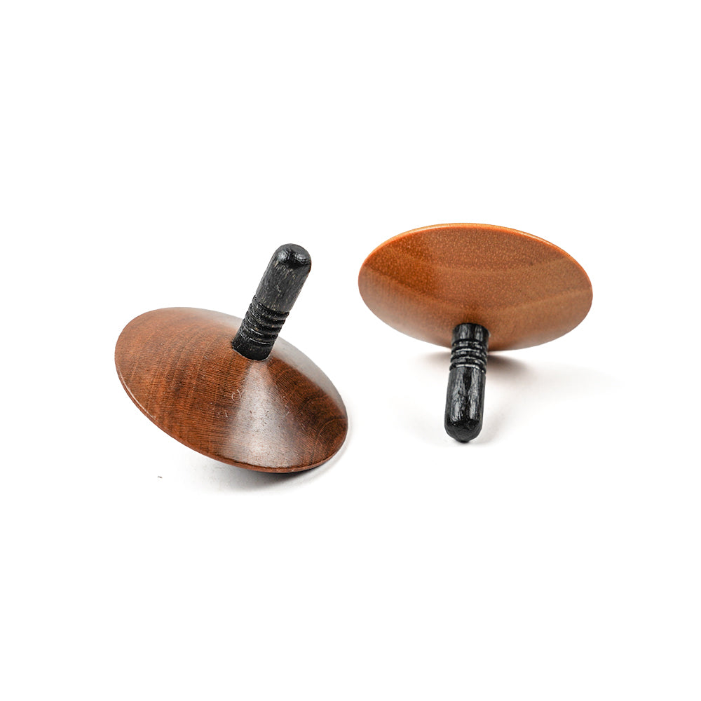 Spinning top stand and set of five - 1970s