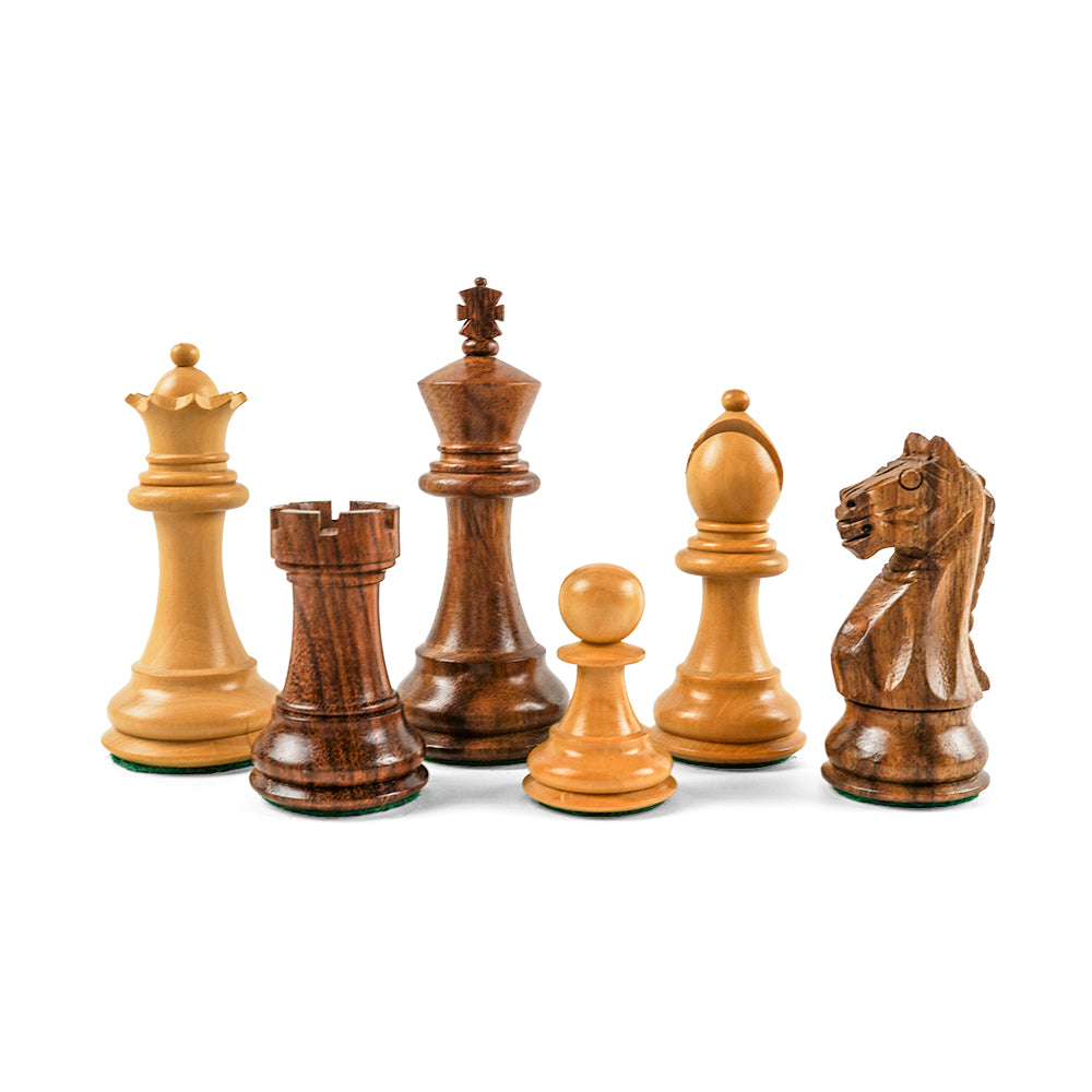 St Antony's chess pieces: Staunton style in double-weighted acacia and boxwood