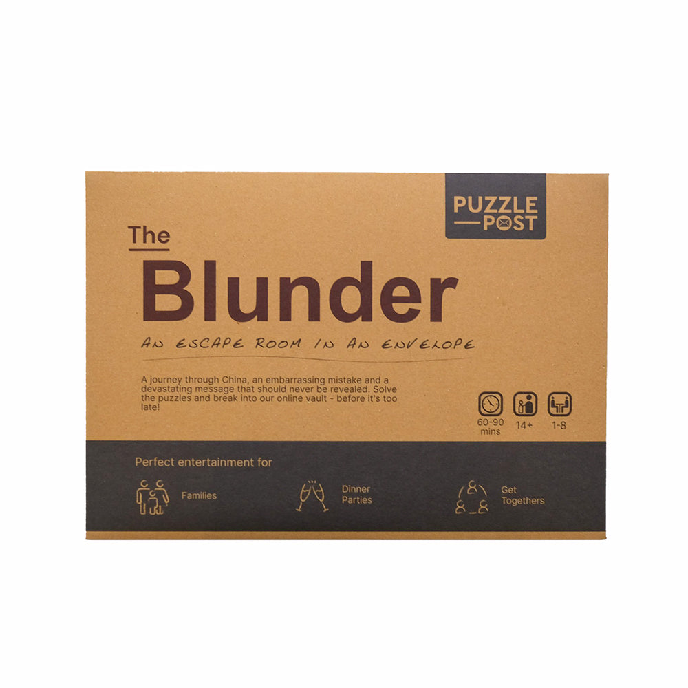 The Blunder: an escape room in an envelope