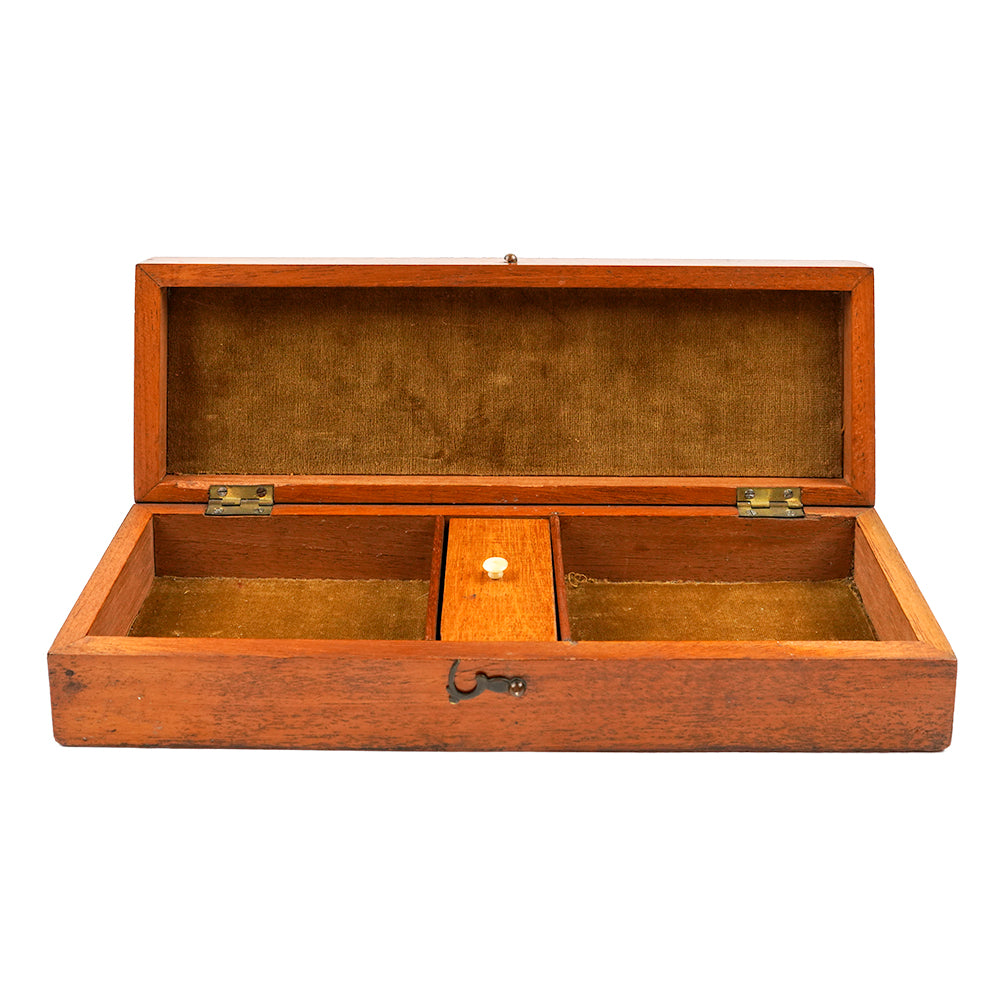 Three-Handed Mahogany Cribbage Board - 1880