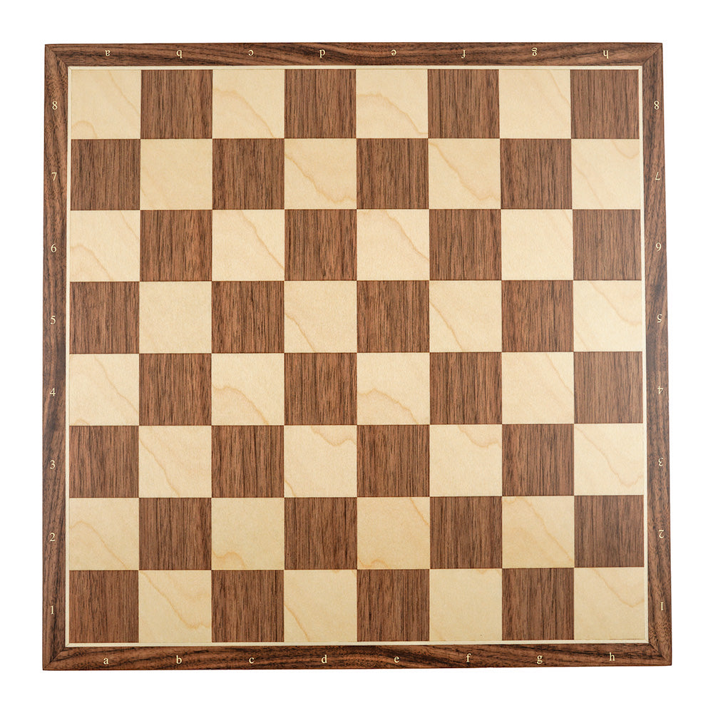 Tutorial chess board: walnut and sycamore