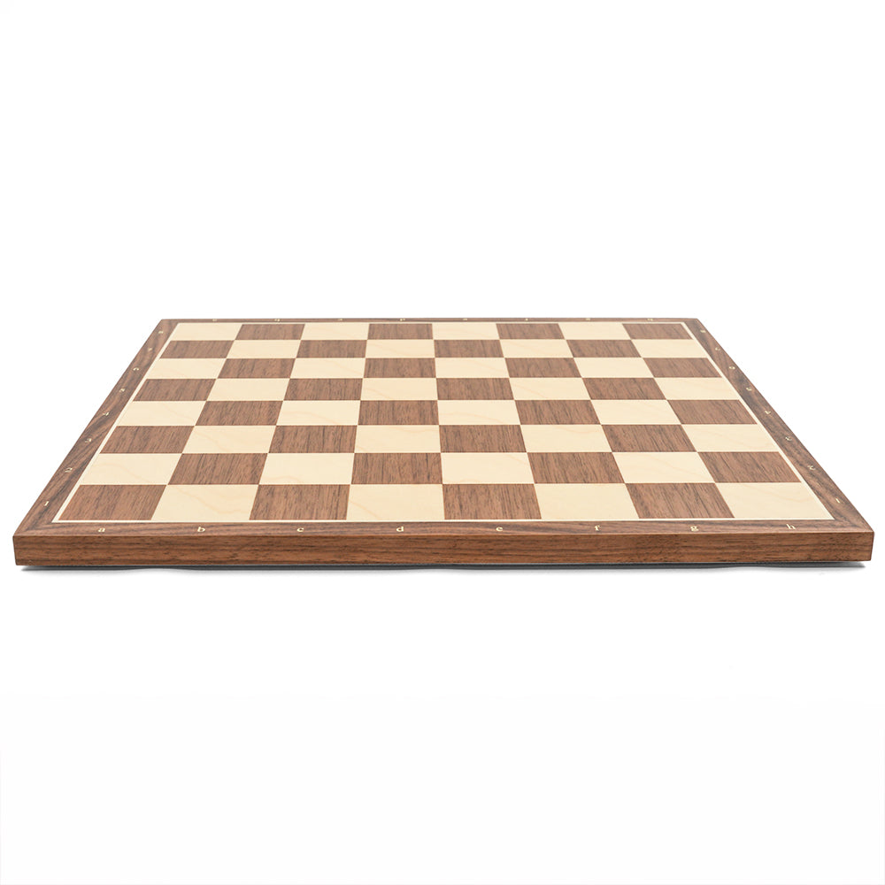 Tutorial chess board: walnut and sycamore