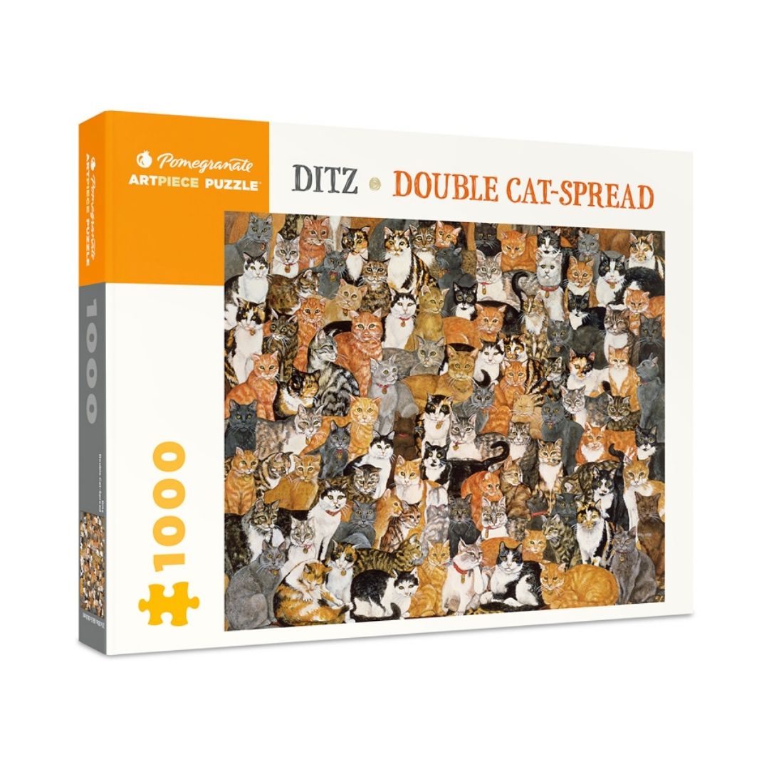 Ditz: Double Cat Spread jigsaw puzzle