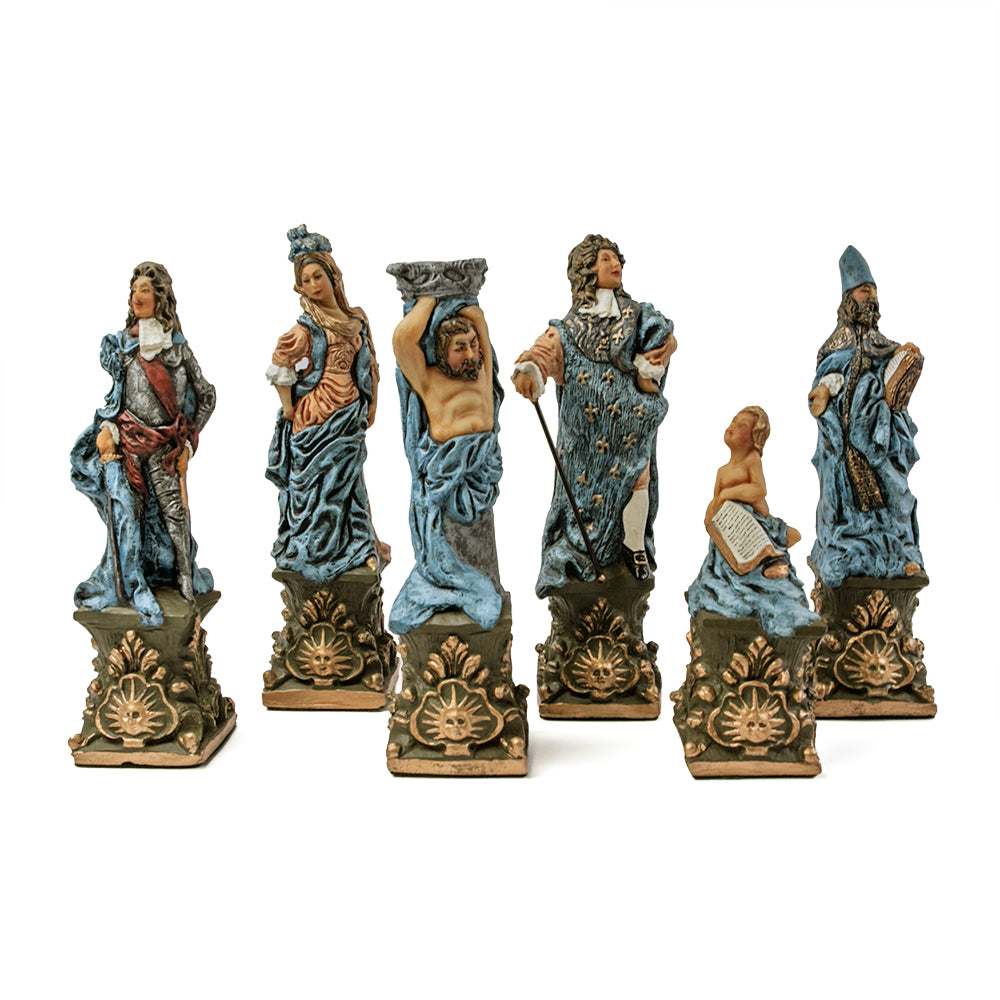 Large Chess Set - King Louis XIV Chess pieces - Gardens of Versailles  Baroque Chess theme - Chess pieces only - Made to order!!!