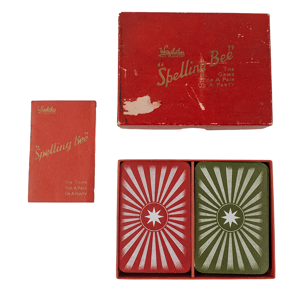 Waddington's Spelling Bee card game - 1930s