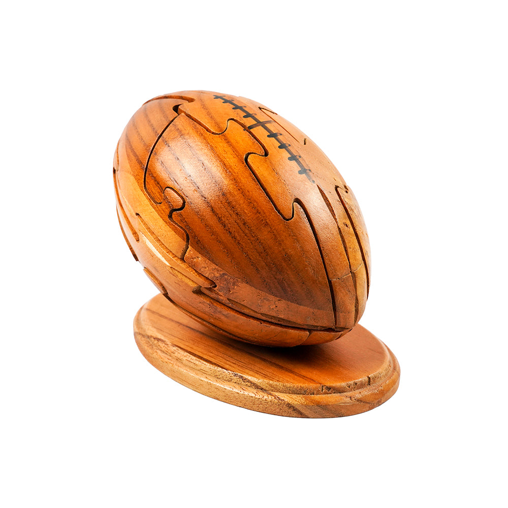 Wooden Rugby Ball puzzle