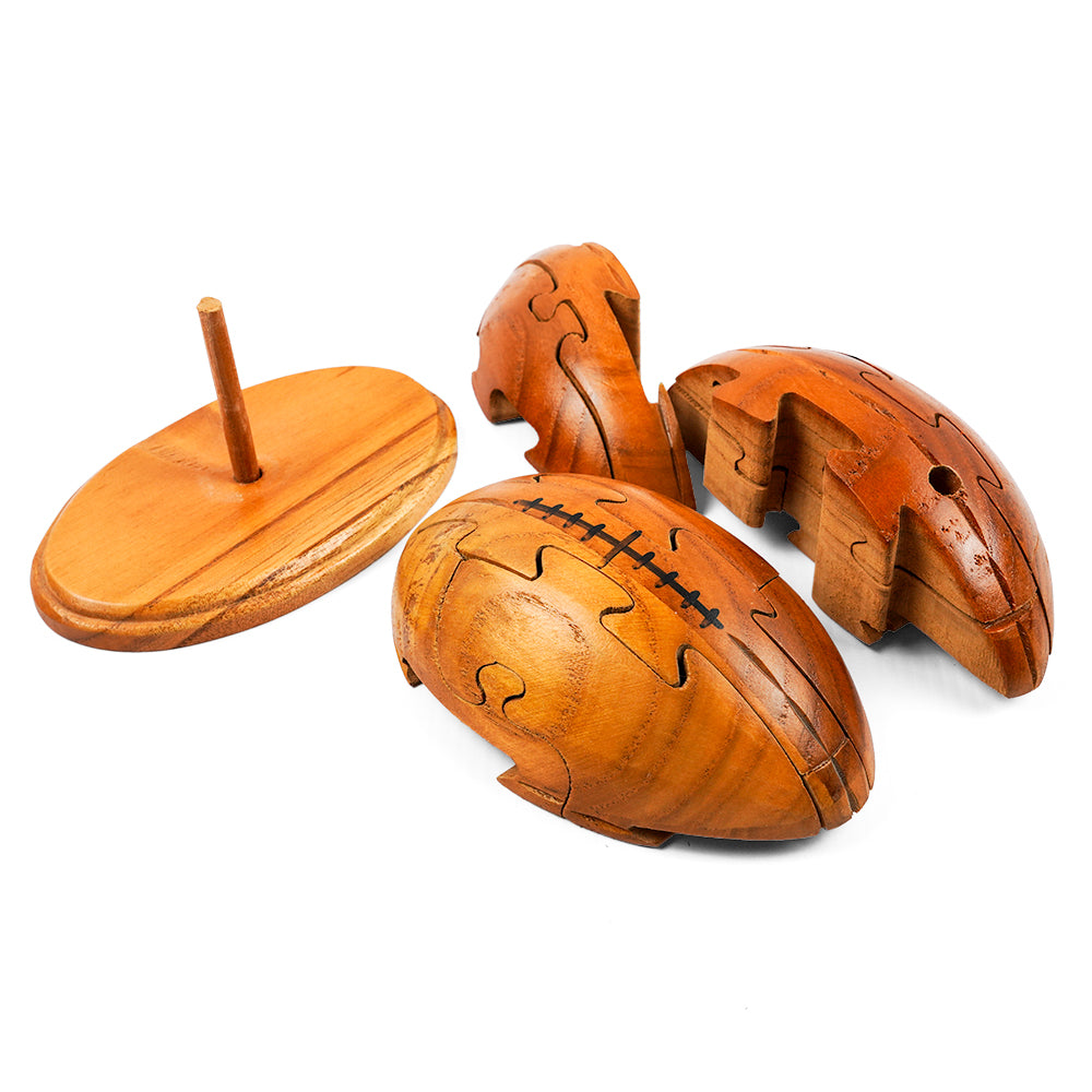 Wooden Rugby Ball puzzle