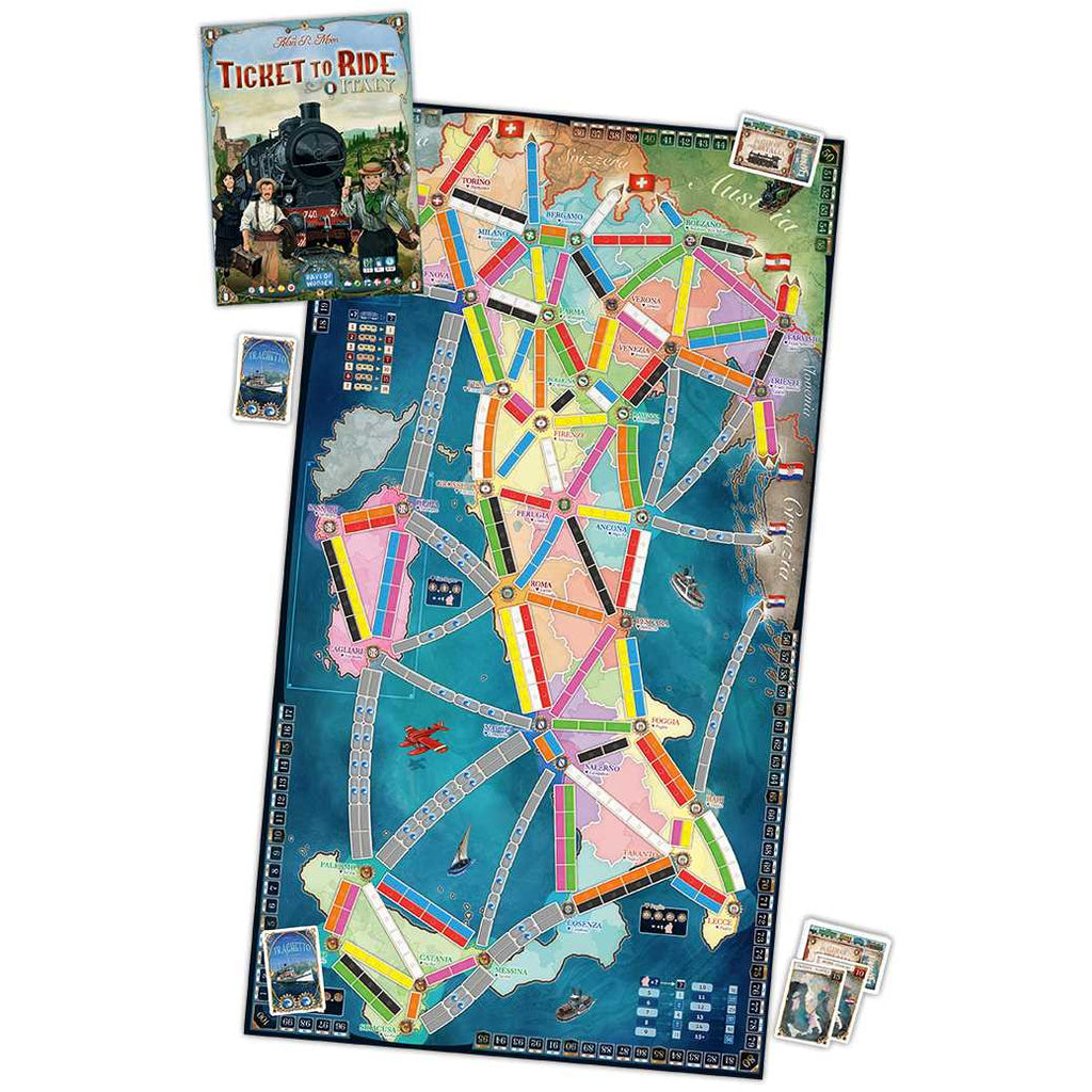 Ticket to Ride: Japan & Italy Map 7 Strategy Board Game for ages 8 and up,  from Asmodee