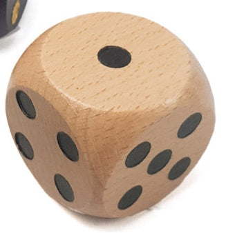 Large wooden dice